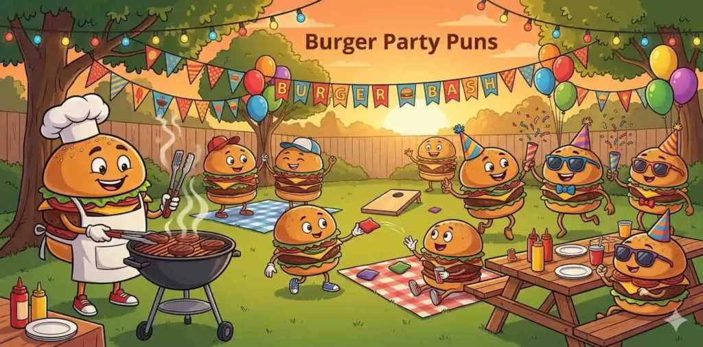Burger Party Puns