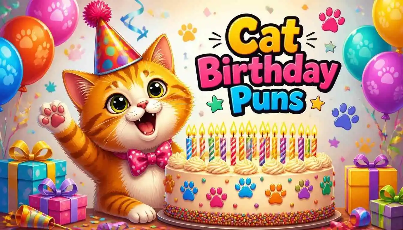 Cat Birthday Puns