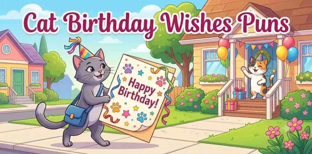 Cat Birthday Wishes Puns  