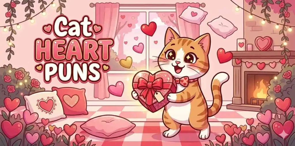 Cat Heart Puns