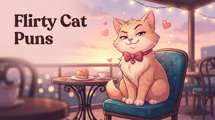 Flirty Cat Puns