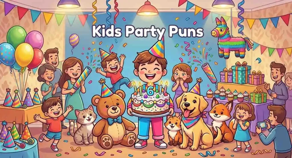 Children enjoying birthday party