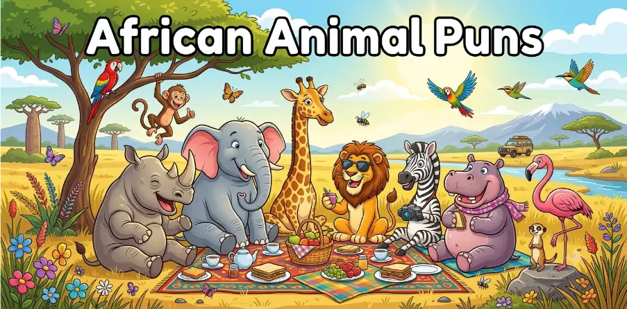 African Animal Puns  