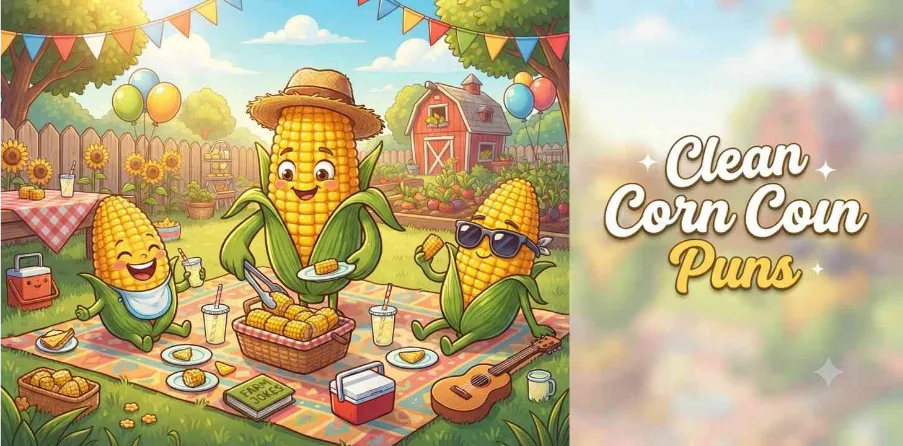 Funny Corn Family Enjoying Humor