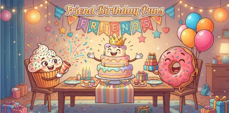 Friends Celebrating Birthday Together
