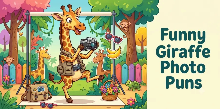 Funny Photo Giraffe Puns   