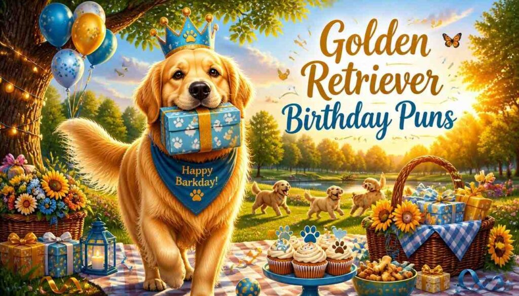 Golden Retriever Birthday Puns