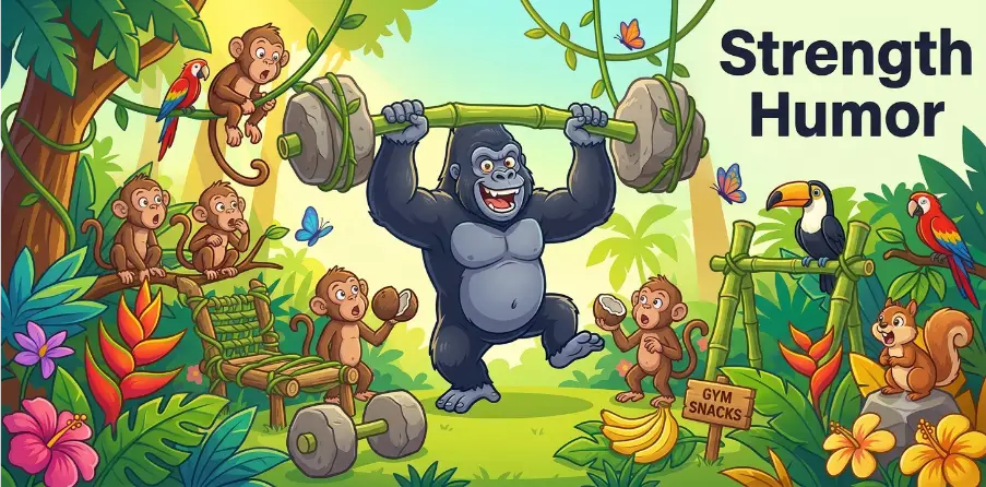 Gorilla Strength Humor  