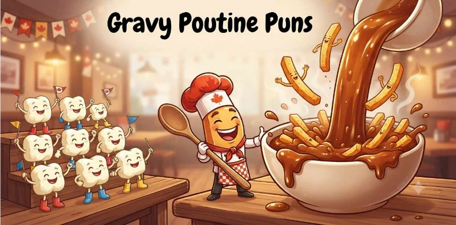 Fries Enjoying Rich Gravy