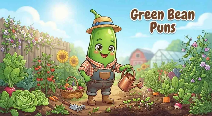 Cute green bean garden