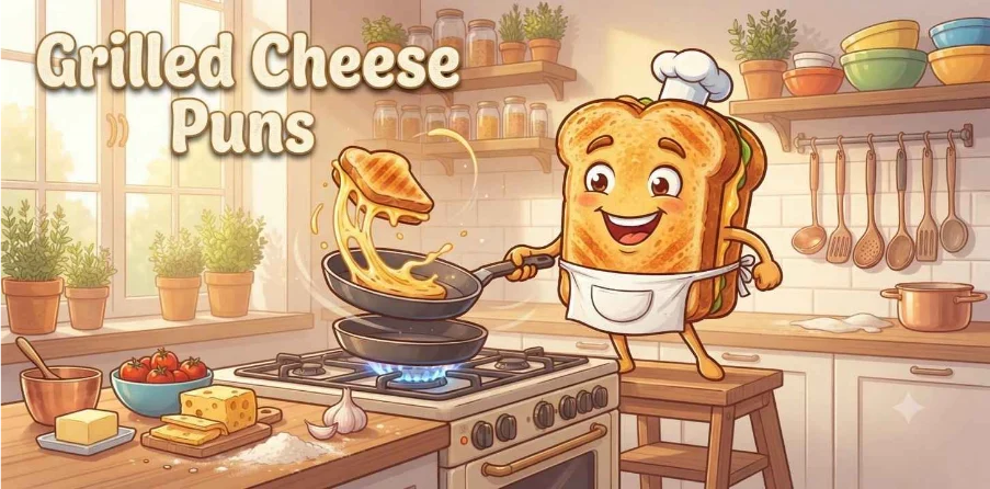 Grilled Cheese Puns     