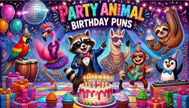 Party Animal Birthday Puns