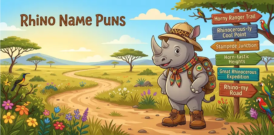 Rhino Name Puns     