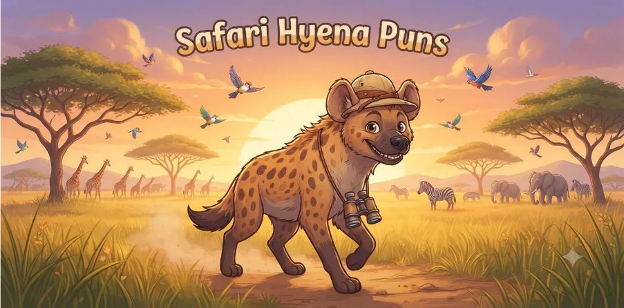 Safari Hyena Puns