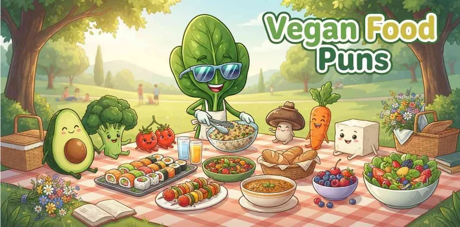 Vegan Food Puns  