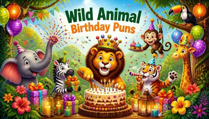 Wild Animal Birthday Puns