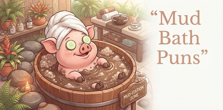 Muddy pig adventures turn bath puns 