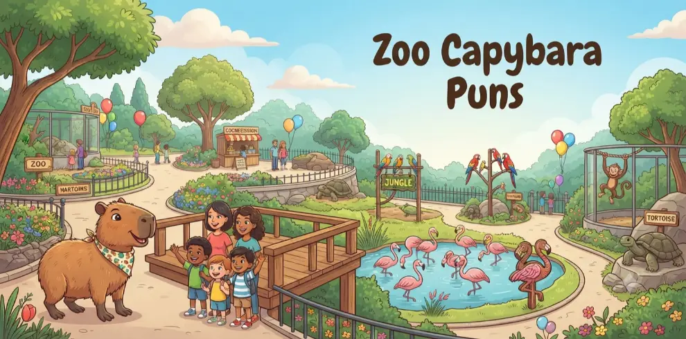 Zoo Capybara Puns