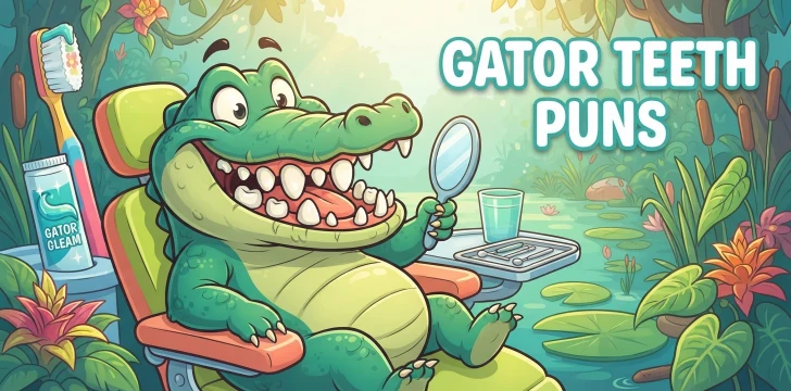 Gator Teeth Puns   